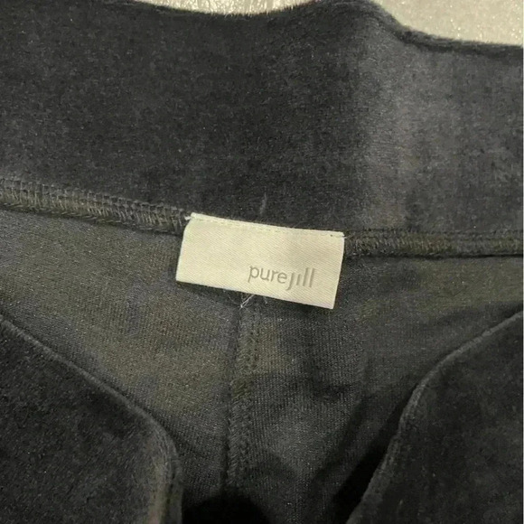 [XXL]Pure Jill Black/Blue Pima cotton Blend Velour Pants- pls refer to size pics - Picture 2 of 7